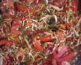 Foto langkah ke 3 dari resep Sayur Pedas Jantung Pisang Bunga Pepaya.