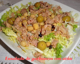Foto del paso 5 de la receta: Ensalada de garbanzos con atún y escarola