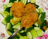 Hình bước làm 3 của món Sốt sa tế không cay trộn salad nhanh gọn thơm ngon