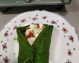 Foto del paso 3 de la receta Burrito de Espinacas con Manzana, Queso Fresco y Tomate Cherry