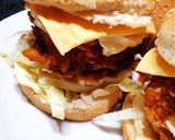 Une image de l'étape 4 de Hamburger raclette crispy au poulet 😋.