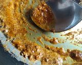 A picture of step 1 of Masala bhindi.