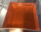 Une image de l'étape 6 de «  gâteau » de riz aux poireaux et jus de rhubarbe rose.