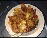 A picture of step 4 of Aloo chaat.