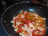 Tagliatelle prawns