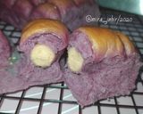 Foto langkah ke 6 dari resep Roti Sobek Ubi Ungu || eggless.