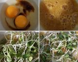 รูปขั้นตอนการทำที่ 1 ของ "ไข่เจียวต้นอ่อนทานตะวัน" Sunflower Sprout Omelette🍳🌻