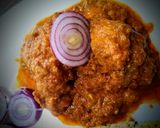 A picture of step 7 of Chicken Masala Indian style.