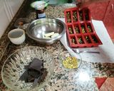 Foto del paso 1 de la receta: Fudge de chocolate blanco y negro con pistachos, arándanos
