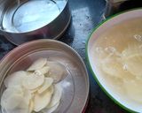 A picture of step 2 of Potato Chips using Alum Powder (Phitkari).