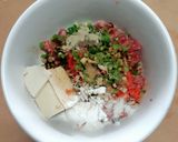 รูปขั้นตอนการทำที่ 1 ของ ข้าวเหนียวมีทบอล sticky rice meatballs (meatballs with sticky rice)