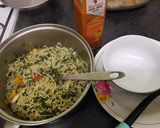 A picture of step 1 of 🥗Spinach with noodles🥗.