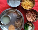 A picture of step 1 of Sandwich Chutney (Green).