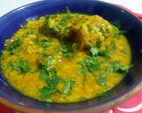 A picture of step 9 of Daal gosht.