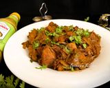 A picture of step 4 of Echoré Kasundi (Raw Jackfruit Cooked in a Dum style with Mustard Sauce - Bong style).