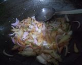 A picture of step 2 of Chilli potatoes flax and sesame seeds rice.