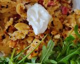 Φωτογραφία βήματος 4 της συνταγής Scrambled eggs με ντοματίνια και κατίκι Δομοκού. 🥚🍳