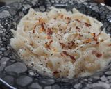 A picture of step 16 of Home Made Fettuccine Alfredo Pasta.