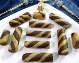 A picture of step 9 of Chocolate Barfi Roll.