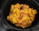 A picture of step 2 of Chatpata kaddu.