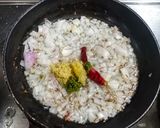 A picture of step 3 of Sultani Dal.