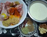 A picture of step 1 of Smoked Chicken Darbari.