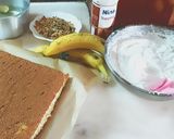 صورة لخطوة 2 من وصفة كيكة كراميل والموز