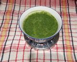 A picture of step 3 of Coriander Mint Chatni.