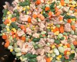 A picture of step 1 of Royal Vegetable Rice.