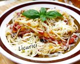 Pas rețetă Spaghette cu șuncă și legume 4 fotografie
