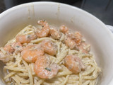 Spaghetti con camarón