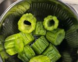 A picture of step 1 of Braised Stuffed Bitter Melon & Tofu w/ Tomato Fish Sauce | Khổ Qua & Đậu Hủ Dồn Thịt Kho Sốt Cà.