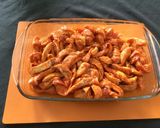 Foto del paso 3 de la receta Secreto ibérico de papada con patatas y pimientos del padrón