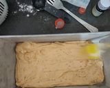 A picture of step 17 of Funfetti orange cake with hidden heart.