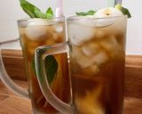Hình bước làm 1 của món Trà vải lipton sả