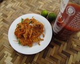 Hình bước làm 1 của món Khô gà rưới quất