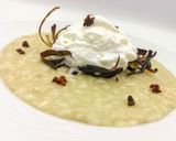 Foto del passaggio 11 della ricetta Risotto Riserva Cascina Alberona con Melanzane, Stracciatella e Guanciale