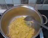 A picture of step 2 of Mushroom Soup (crème de champignons).
