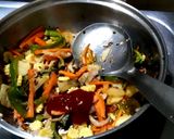 A picture of step 4 of Vermicelli semiya upma.