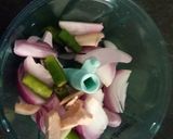 A picture of step 2 of Cabbage Thoran.