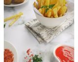 Foto langkah ke 14 dari resep French fries (kentang goreng ala KFC).