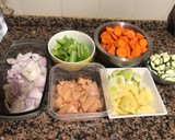 Foto del paso 1 de la receta: Crema de verdura y pollo