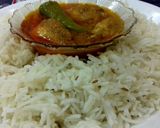 A picture of step 7 of Zeera Rice with Achar Gosht.