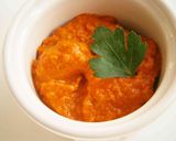 A picture of step 3 of Devilled Louisiana crab cakes with roasted red pepper & smoked paprika garlic mayo.