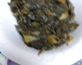 A picture of step 3 of Mustard Greens Batch 3.