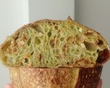 Foto langkah ke 27 dari resep Pandan Chili Flakes Cheese Sourdough Bread (Open Bake Method).