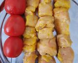 A picture of step 4 of Persian Joojeh Kebab (Saffron Chicken Kebab).
