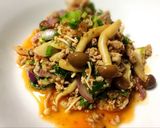 รูปขั้นตอนการทำที่ 4 ของ ลาบหมูสับเห็ด