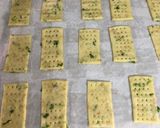 A picture of step 12 of Scallion (Spring Onion) cream Crackers.