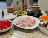 Foto del paso 1 de la receta: Pisto de pavo y champiñones
